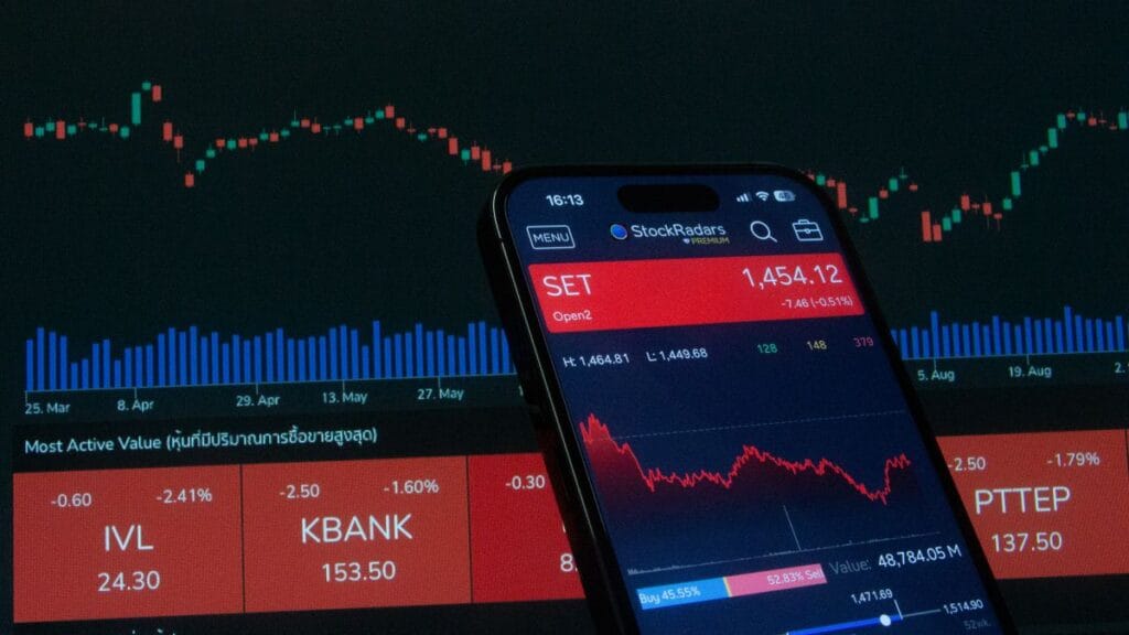 Securities Transaction Tax STT on stock market trading concept