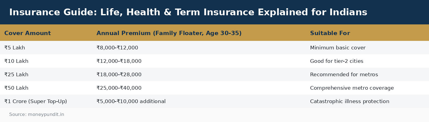 Insurance Guide: Life, Health & Term Insurance Explained for Indians