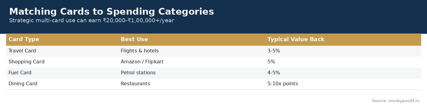 Matching Cards to Spending Categories