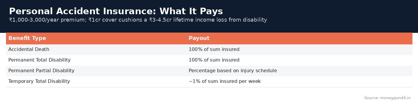 Personal Accident Insurance Payouts