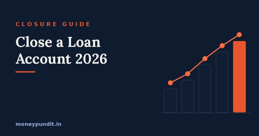 How to close a loan account in India: navy cover graphic