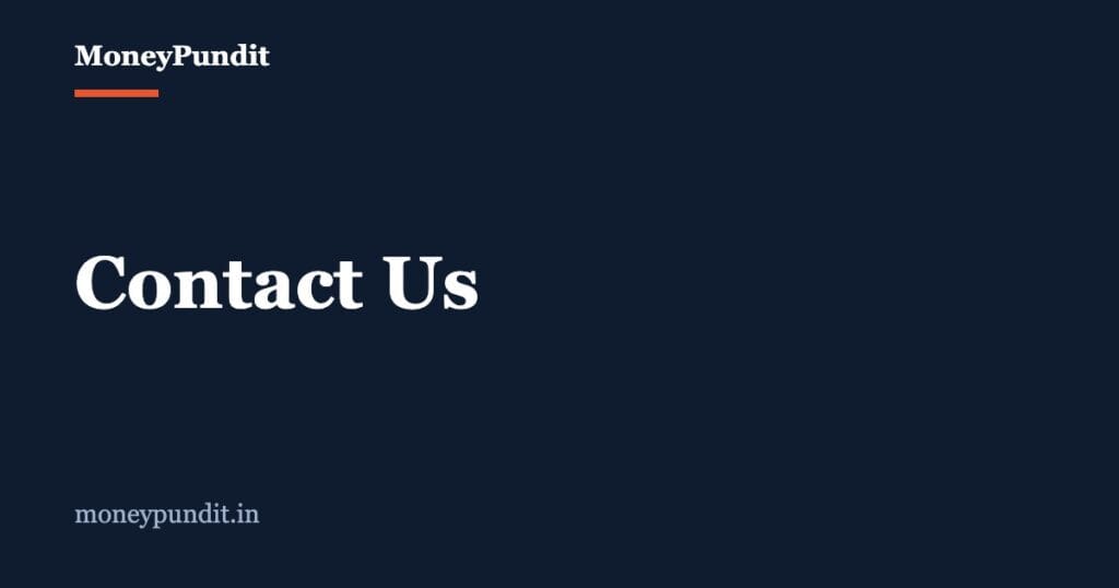 Contact Us - MoneyPundit